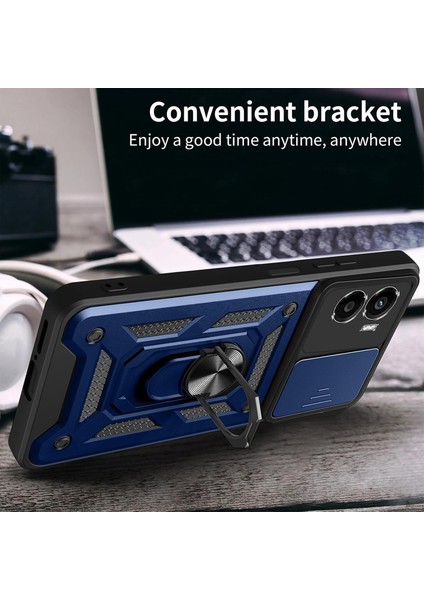 Xiaomi Poco X7 Pro ile Uyumlu Kılıf Magnetik Standlı Kamera Korumalı Sürgülü Kapak indirimleri