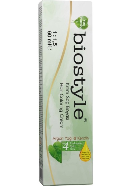 Bitki Özlü Argan ve Keratin 7.85 Açık Kestane 1 Adet 60 ml Saç Boyası Oksidansız