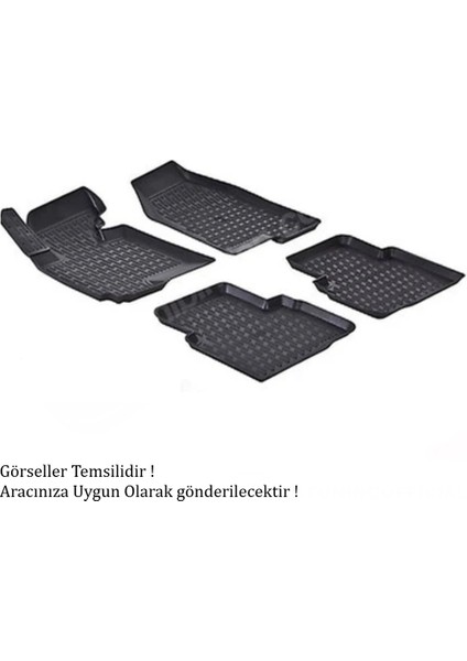 Honda Civic 2006-2012 Uyumlu 3D Havuzlu Kauçuk Paspas