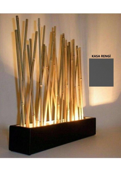 100 cm Antrasit Kasa Bambu Lambader