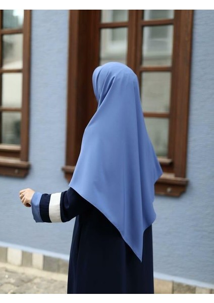Tesettür Hijab Medine Ipeği Eşarp Indigo