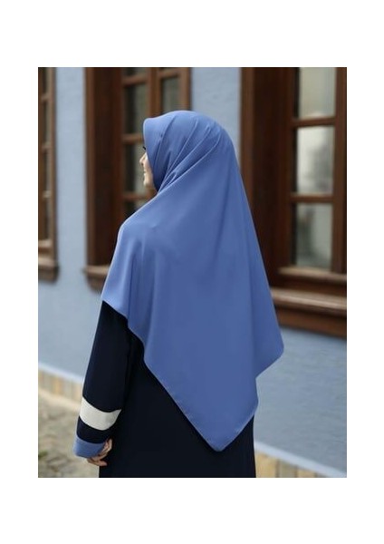 Tesettür Hijab Medine Ipeği Eşarp Indigo