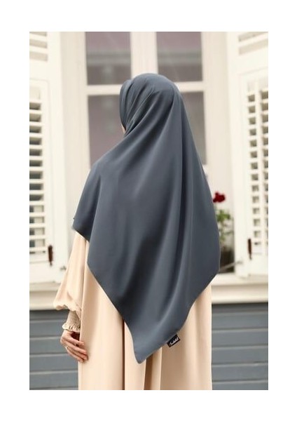 Tesettür Hijab Medine Ipeği Eşarp Antrasit
