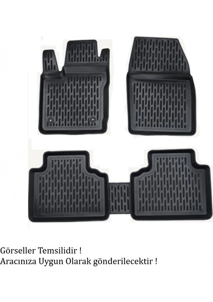 Audi A6-C8 2011-2014 Uyumlu 3D Havuzlu Kauçuk Paspas