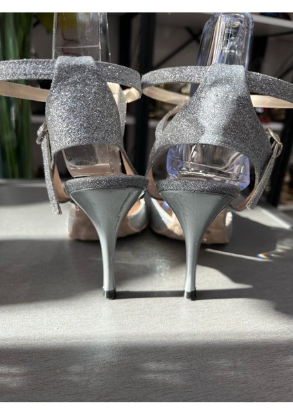 Lame Simli Kelebek Model Kadın Tango-Dans ve Salon Ayakkabısı 8,5 CM(13PONT)TOPUK Boyunda Enmodamode