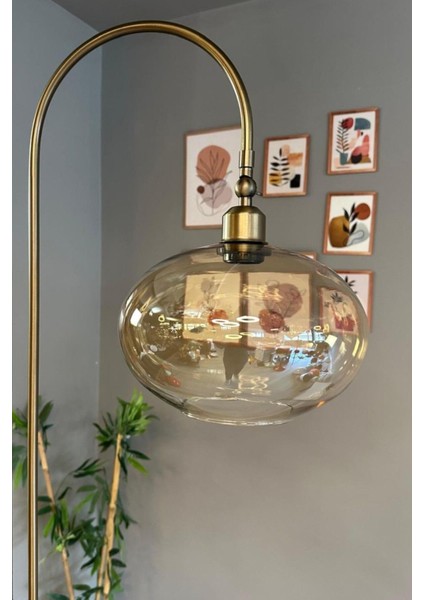 Cam Bal Rengi Lambader Modern Oturma Odası modelleri