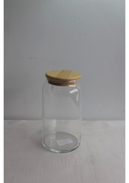 Bambu Kapaklı Cam Kavanoz 1100ML
