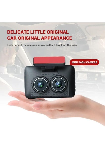 Araç Içi Hd Kamera Video Kaydedici 3 Kamera 1080P Full Hd Araç Kamerası Wdr G-Sensor 5mp Büyük Ekran fırsatları