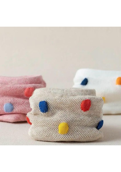 Kadın Renkli Puantiye Desenli Sneakers,Görünmez, Çorap 5'Çift fiyatları