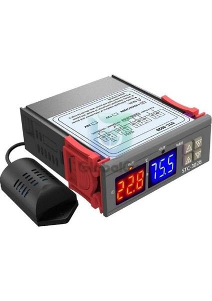 STC-3028 220V Isı ve Nem Termostatı Kuluçka Makinalarına Uygun Hassasiyet