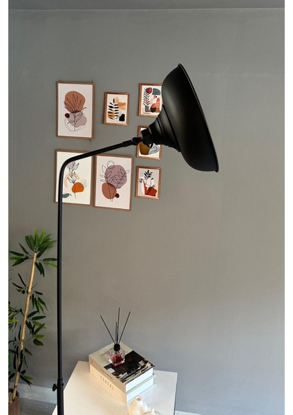 Siyah Lambader Düz Hareketli Başlık Modern Dekoratif Metal Oturma Odası Çalışma Odası Zemin Lambası fiyatları