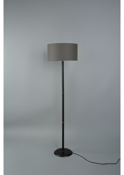 Vica Metal Lambader Siyah-Antrasit (38 x 38 x 145 cm )