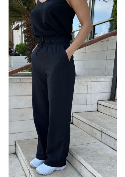 Pantolon Gofre Palazzo