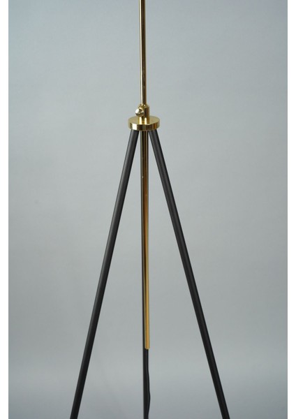 Pier Metal Lambader Siyah-Mavi-Kiremit (38 x 38 x 145 cm )