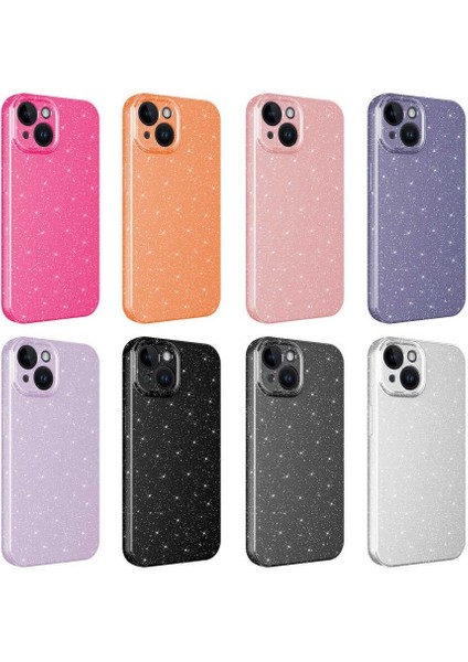 Apple iPhone 16 Pro Kılıf Kamera Korumalı Simli Lüks Işıltılı Silikon fiyatları