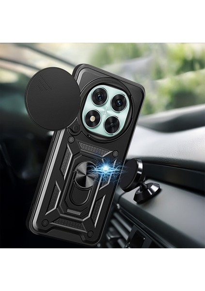 Xiaomi Redmi Note 14 Pro Plus Kılıf Yüzüklü Standlı Sürgülü Kamera Korumalı Tank Sert modelleri