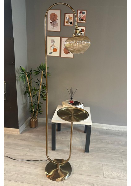 Yuka Bal Rengi Lambader U Tepsili Hareketli Başlık Sehpalı Modern Dekoratif Metal Oturma Odası indirimleri