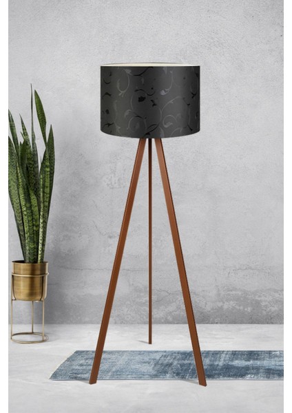 Siyah Desenli Tripod Lambader fiyatları