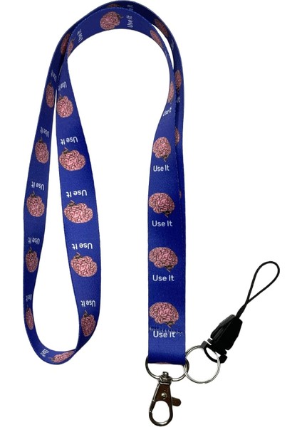 Use It Brain Boyun Ipi ve Telefon Askısı Lanyard