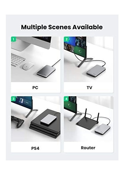 USB To USB C Gen2 2,5'' Hard Disk Kutusu
