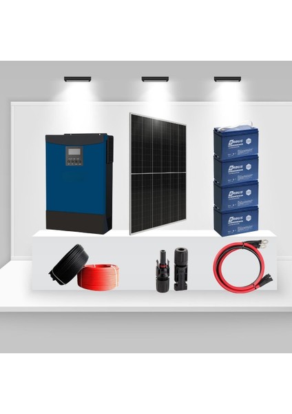 Bağ Evi ve Yayla Için 3kw Monokristal Solar Enerji Paketi – Pratik Seri 3000
