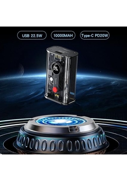 10.000 Mah Powerbank USB 3.0, Pd Hızlı Şarj 22,5 W