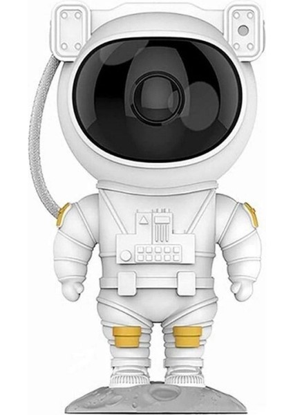 Buffer® Uzaktan Kumandalı ve Zamanlayıcılı Farklı Renk Işık Modlu Astronot Projektör Gece Lambası