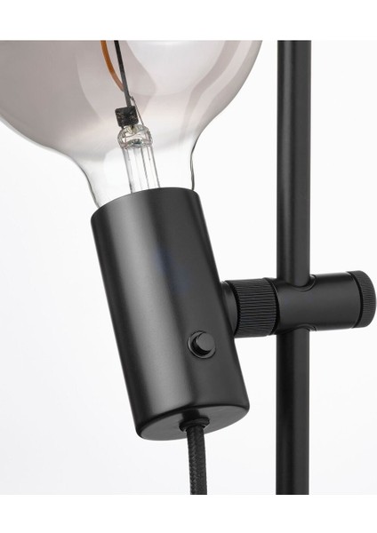 Yer ve Okuma Lambası, Siyah, 153 cm fırsatları