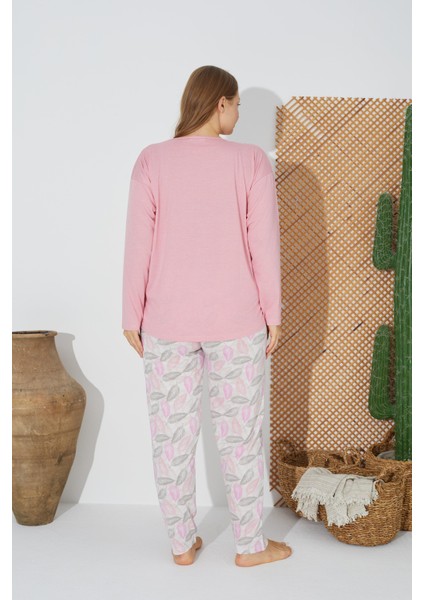 24077 Kadın Uzun Kollu Pijama Takımı