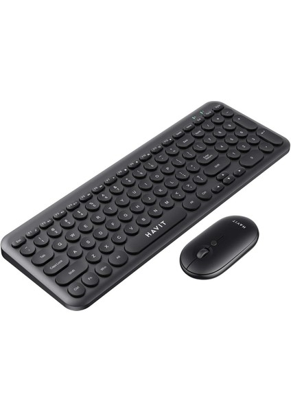 KB254GCM Kablosuz Klavye Mouse Set (Siyah)