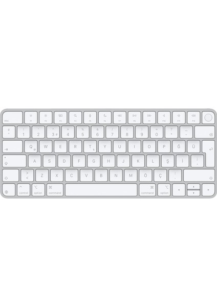 Touch Id Özellikli Magic Keyboard: Bluetooth, Şarj Edilebilir. Apple Çipe Sahip Mac Bilgisayarlarla Çalışır; Türkçe F Klavye, Beyaz Tuşlar (Usb-C)