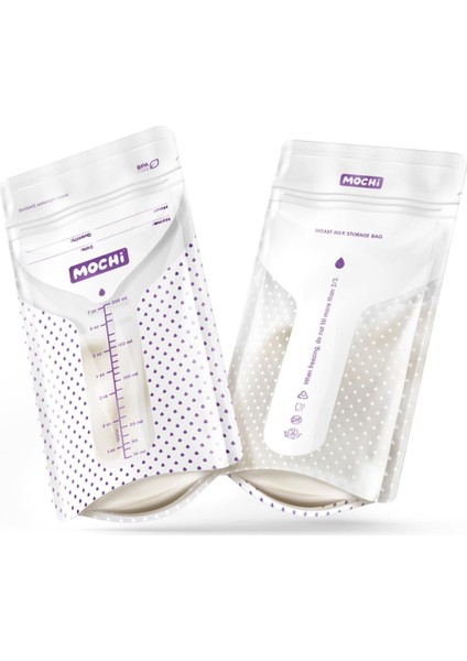 Nessiworld Mochi Anne Sütü Saklama Poşeti 50 Adet 200ML