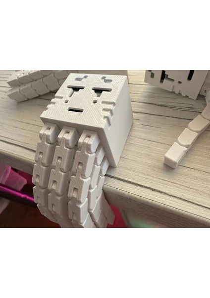 Minecraft Ghast Eklemli Yüksek Kaliteli Figür