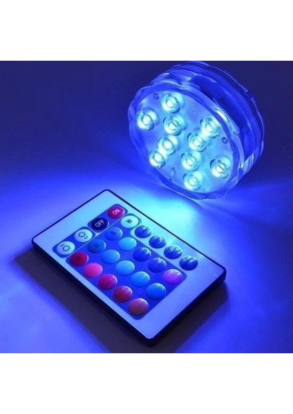 Su Geçirmez Kumandalı Renk Değiştiren Rgb Su Altı LED Lamba Spot