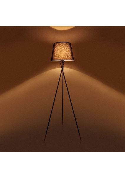Lighting Beleg Lambader - Siyah / Altın - 148 cm