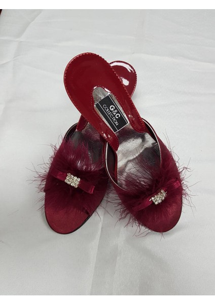 Taşlı Kaztüyü Taşlı Platform Bayan Terlik 215 indirimleri