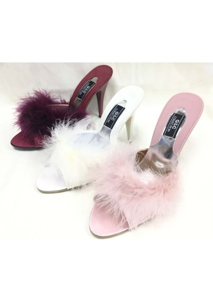 Gc Tüy Aksesuarlı Platform Kadın Terliği GC225 fırsatları