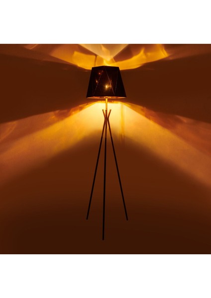 Lighting Polda Lambader - Siyah / Altın - 157 cm