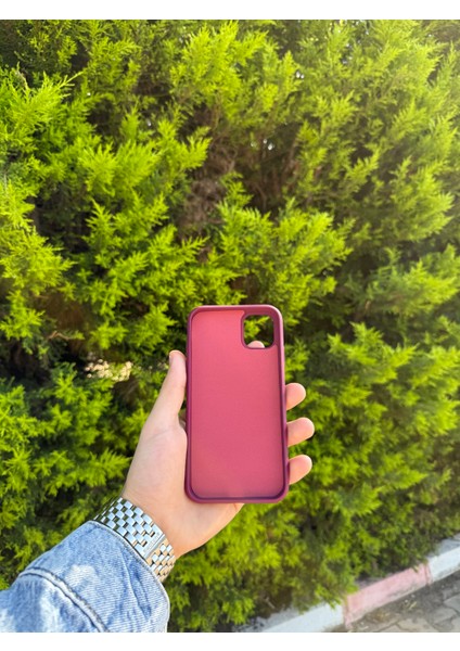 Apple iPhone 11 Bordo Lansman Uyumlu Içi Kadife Silikon Kılıf fiyatları