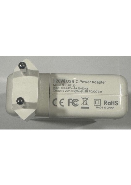20 Volt 5 Amper Apple Uyumlu Typec Adaptör 120 Watt Typec Adaptör