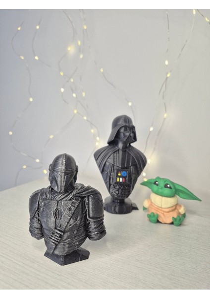 Baby Yoda Üçlü Seti - Figür Büst Koleksiyon Hediye Hobi indirimleri