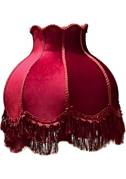 Bordo Sehpalı Vintage Lambader 170 x 45 cm