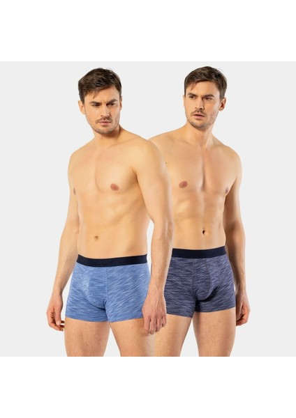 Erkek 2'li Inkjet Melanj Boxer 1324/LACIVERT-MAVI fiyatları