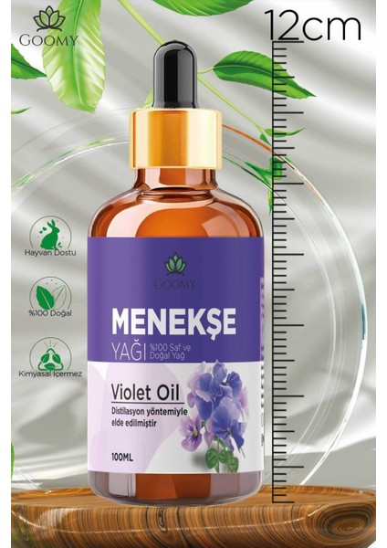 Menekşe Yağı Distilasyon Doğal Bitkisel Uçucu Yağ Violet Oil 100ml