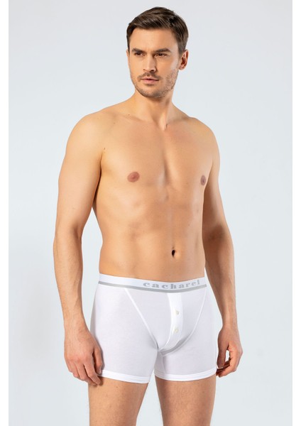 Erkek Düğmeli Boxer 1313/BEYAZ
