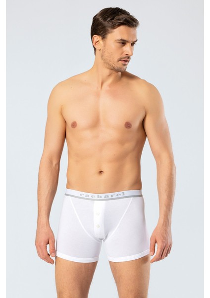 Erkek Düğmeli Boxer 1313/BEYAZ
