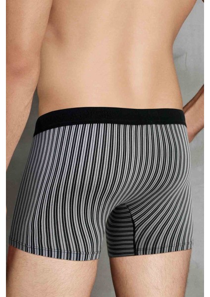 Erkek Modal Çizgi Desenli Normal Paça Boxer 1866