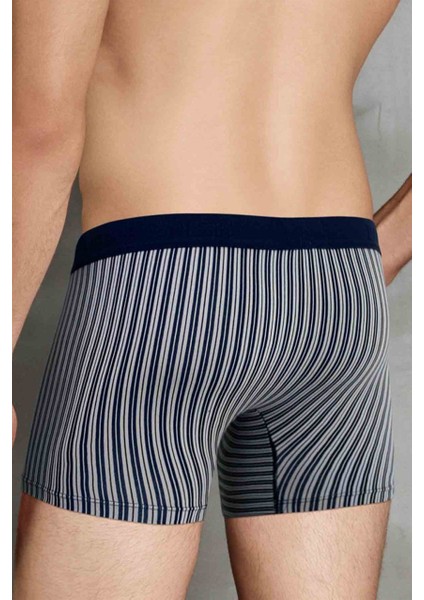 Erkek Modal Çizgi Desenli Normal Paça Boxer 1866