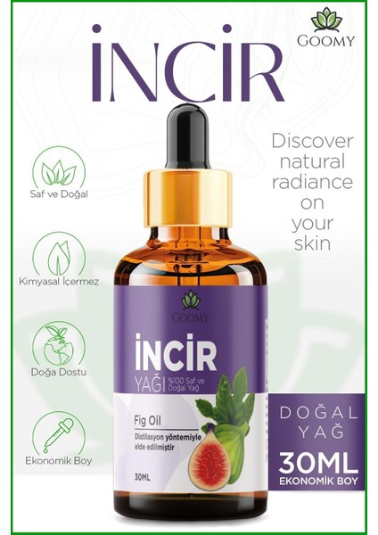 Incir Çekirdeği Yağı Soğuk Sıkım Doğal Bitkisel Sabit Yağ Fig Seed Oil 30ml