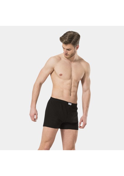 Erkek Düğmeli Boxer (2'li Paket) 186/SIYAH modelleri
